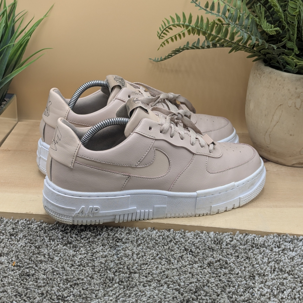 Size 10.5 - Nike Air Force 1 Pixel Particle Beige Women's Low Top Shoes